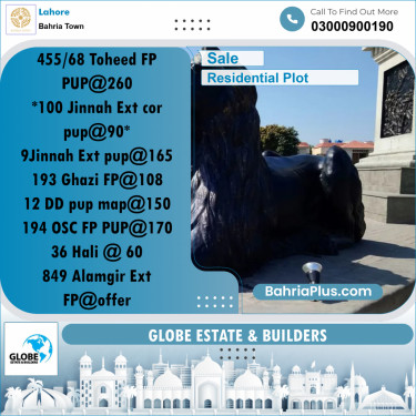 Residential Plot for Sale in Bahria Town, Lahore - (BP-350668)
