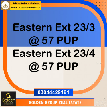 5 Marla Residential Plot for Sale in Phase 1 - Eastern District Ext. I -  Bahria Orchard, Lahore - (BP-350788)