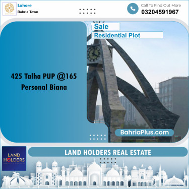 Residential Plot for Sale in Bahria Town, Lahore - (BP-350932)