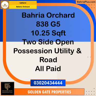 10 Marla Residential Plot for Sale in Bahria Orchard, Lahore - (BP-350959)