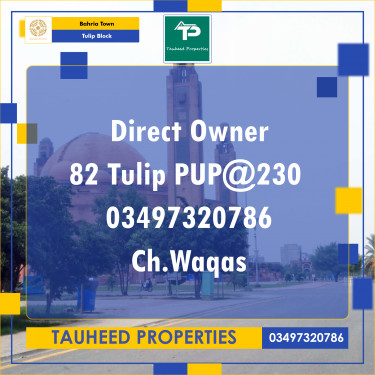 10 Marla Residential Plot for Sale in Sector C - Tulip Block -  Bahria Town, Lahore - (BP-351216)