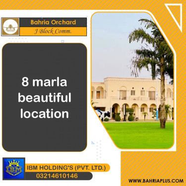 8 Marla Residential Plot for Sale in Phase 2 - J Block Commercial -  Bahria Orchard, Lahore - (BP-351269)