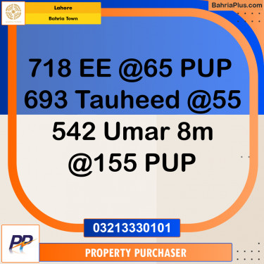 5 Marla Residential Plot for Sale in Bahria Town, Lahore - (BP-351309)
