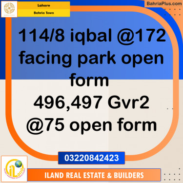 Residential Plot for Sale in Bahria Town, Lahore - (BP-351413)