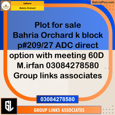 Residential Plot for Sale in Bahria Orchard, Lahore - (BP-351467)