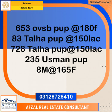 10 Marla Residential Plot for Sale in Bahria Town, Lahore - (BP-351517)