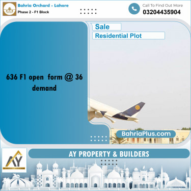 5 Marla Residential Plot for Sale in Phase 2 - F1 Block -  Bahria Orchard, Lahore - (BP-351557)