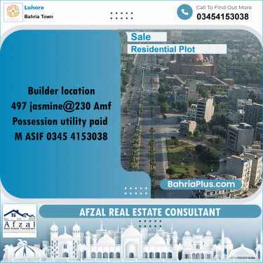 Residential Plot for Sale in Bahria Town, Lahore - (BP-351946)