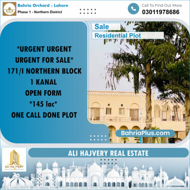 1 Kanal Residential Plot for Sale in Phase 1 - Northern District -  Bahria Orchard, Lahore - (BP-352400)