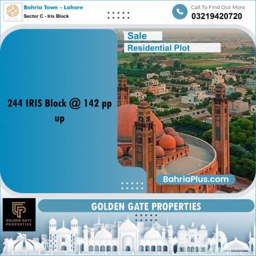 10 Marla Residential Plot for Sale in Sector C - Iris Block -  Bahria Town, Lahore - (BP-352446)