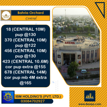 10 Marla Residential Plot for Sale in Phase 1 - Central District -  Bahria Orchard, Lahore - (BP-352525)