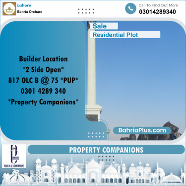 Residential Plot for Sale in Bahria Orchard, Lahore - (BP-352572)