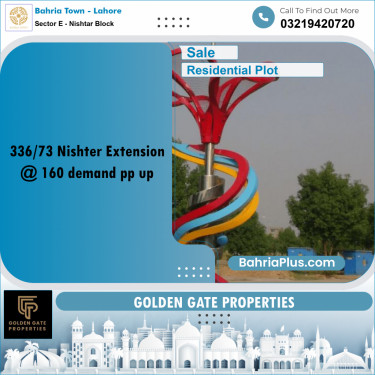 10 Marla Residential Plot for Sale in Sector E - Nishtar Block -  Bahria Town, Lahore - (BP-352577)