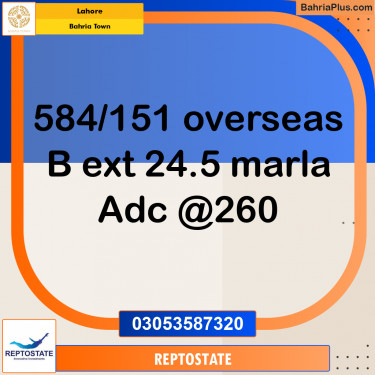 Residential Plot for Sale in Bahria Town, Lahore - (BP-352755)