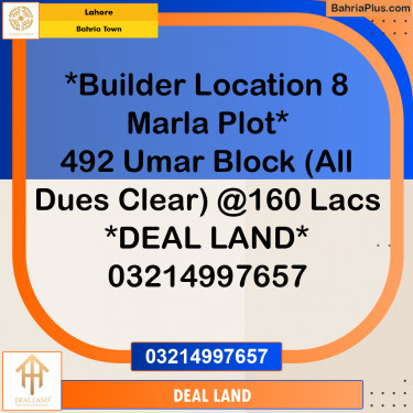 Residential Plot for Sale in Bahria Town, Lahore - (BP-352880)