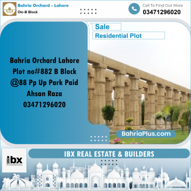 8 Marla Residential Plot for Sale in OLC-B Block -  Bahria Orchard, Lahore - (BP-352941)