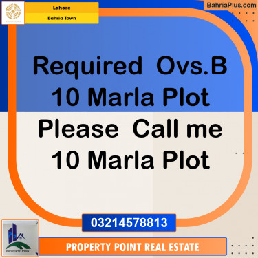 Residential Plot for Sale in Bahria Town, Lahore - (BP-352976)