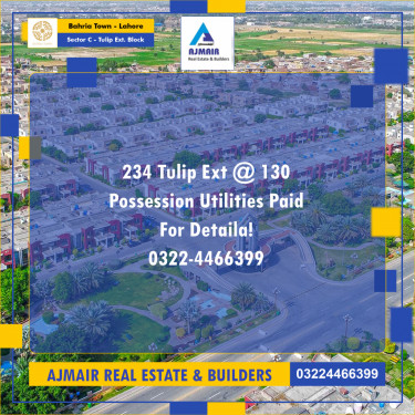 5 Marla Residential Plot for Sale in Sector C - Tulip Ext. Block -  Bahria Town, Lahore - (BP-353075)