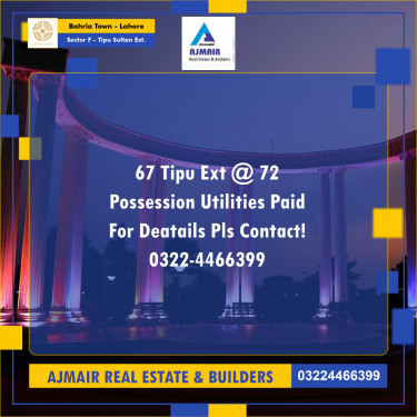 5 Marla Residential Plot for Sale in Sector F - Tipu Sultan Ext. -  Bahria Town, Lahore - (BP-353080)