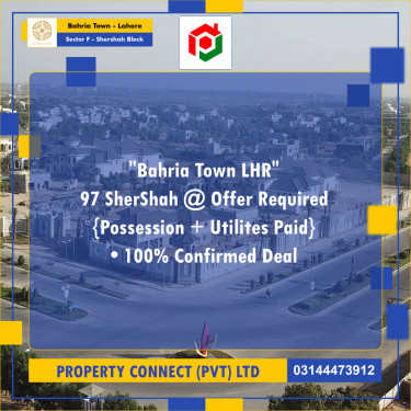 10 Marla Residential Plot for Sale in Sector F - Shershah Block -  Bahria Town, Lahore - (BP-353112)