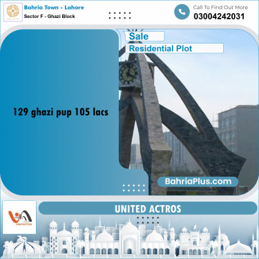 10 Marla Residential Plot for Sale in Sector F - Ghazi Block -  Bahria Town, Lahore - (BP-353137)