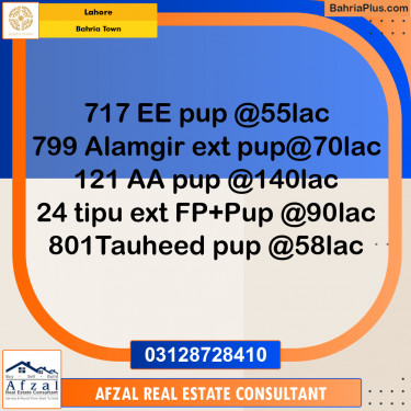 Residential Plot for Sale in Bahria Town, Lahore - (BP-353173)