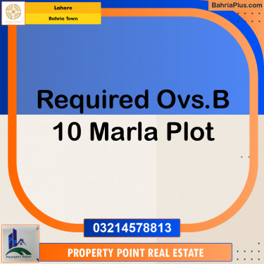 Residential Plot for Sale in Bahria Town, Lahore - (BP-353218)
