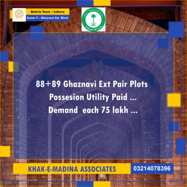 5 Marla Residential Plot for Sale in Sector F - Ghaznavi Ext. Block -  Bahria Town, Lahore - (BP-353295)