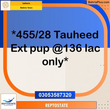 Residential Plot for Sale in Bahria Town, Lahore - (BP-353373)