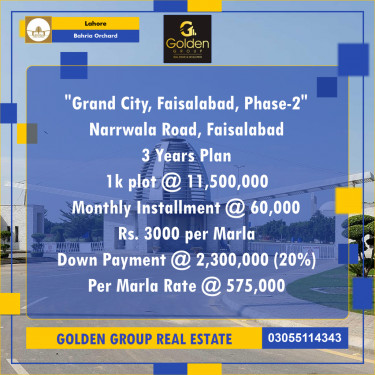 1 Kanal Residential Plot for Sale in Bahria Orchard, Lahore - (BP-353452)
