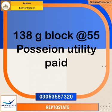 Residential Plot for Sale in Bahria Orchard, Lahore - (BP-353560)