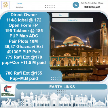 5 Marla Residential Plot for Sale in Bahria Town, Lahore - (BP-353609)