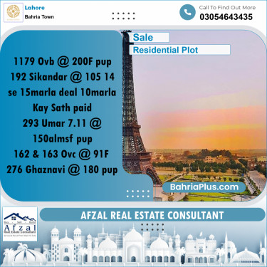 Residential Plot for Sale in Bahria Town, Lahore - (BP-353676)