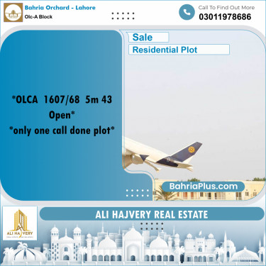 5 Marla Residential Plot for Sale in OLC-A Block -  Bahria Orchard, Lahore - (BP-353710)