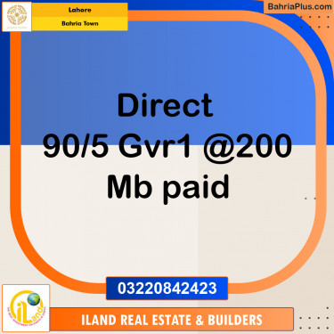 Residential Plot for Sale in Bahria Town, Lahore - (BP-354017)