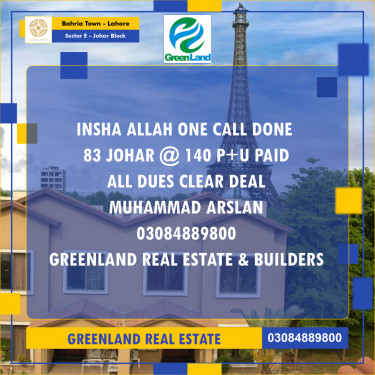 10 Marla Residential Plot for Sale in Sector E - Johar Block -  Bahria Town, Lahore - (BP-354046)