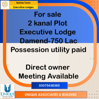 2 Kanal Residential Plot for Sale in Executive Lodges -  Bahria Town, Lahore - (BP-354211)