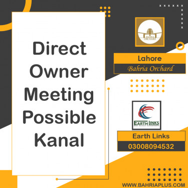 1 Kanal Residential Plot for Sale in Bahria Orchard, Lahore - (BP-354221)