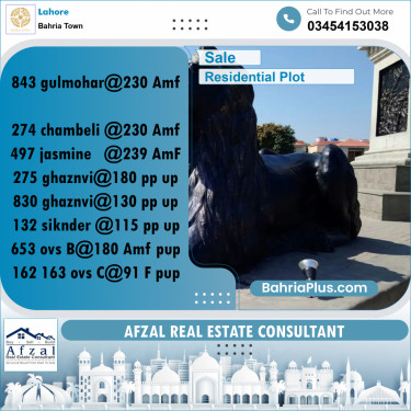 Residential Plot for Sale in Bahria Town, Lahore - (BP-354417)