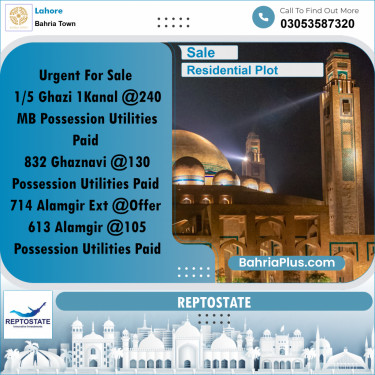 Residential Plot for Sale in Bahria Town, Lahore - (BP-354572)