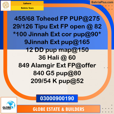 Residential Plot for Sale in Bahria Town, Lahore - (BP-354594)