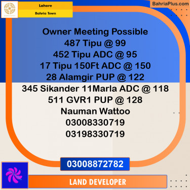 10 Marla Residential Plot for Sale in Bahria Town, Lahore - (BP-354839)