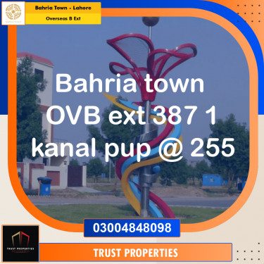 1 Kanal Residential Plot for Sale in Overseas B Ext -  Bahria Town, Lahore - (BP-354849)