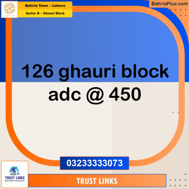 1 Kanal Residential Plot for Sale in Sector B - Ghouri Block -  Bahria Town, Lahore - (BP-354893)