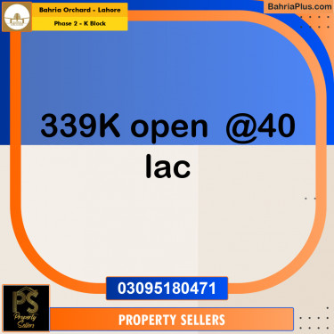 5 Marla Residential Plot for Sale in Phase 2 - K Block -  Bahria Orchard, Lahore - (BP-354913)