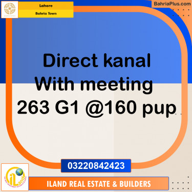 Residential Plot for Sale in Bahria Town, Lahore - (BP-355000)