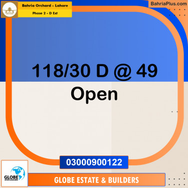 5 Marla Residential Plot for Sale in Phase 2 - D Ext -  Bahria Orchard, Lahore - (BP-355019)