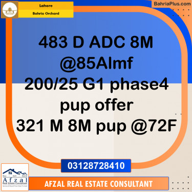 Residential Plot for Sale in Bahria Orchard, Lahore - (BP-355155)