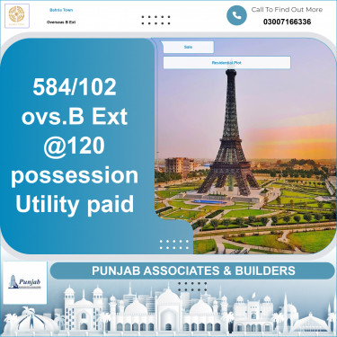 Residential Plot for Sale in Overseas B Ext -  Bahria Town, Lahore - (BP-355189)