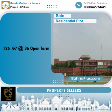 5 Marla Residential Plot for Sale in Phase 4 - G7 Block -  Bahria Orchard, Lahore - (BP-355332)